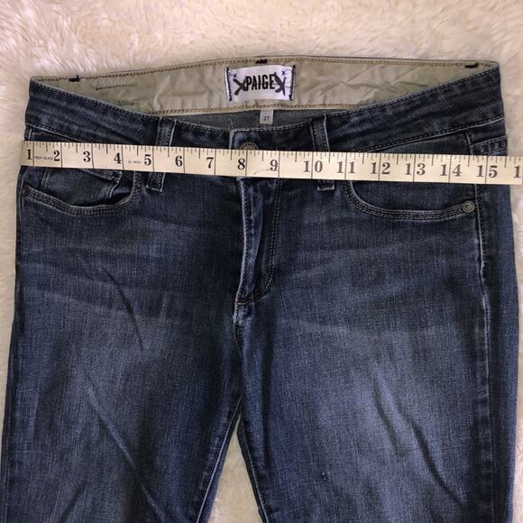 Paige Skyline Jeans Boot Flare SZ 27 Premium Brand Denim - Picture 8 of 12